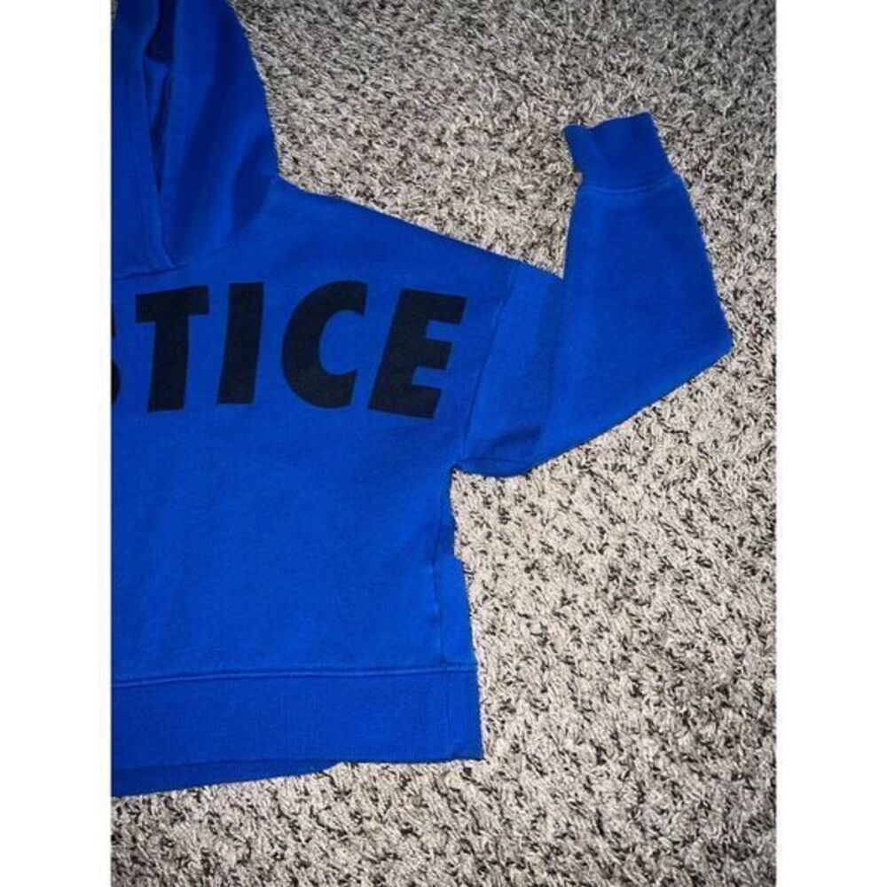 Justice Girls Blue Active Hoodie size 8 - Picture 4 of 5